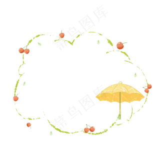 二十四节气谷雨边框