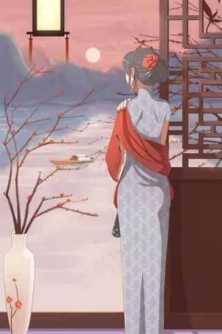 民国少女遥望山河