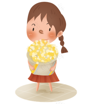 吃爆米花的小朋友