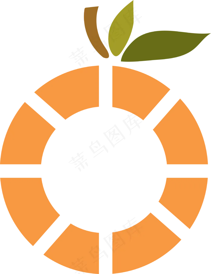 橙子设计水果矢量图橙子(3308*4287px 300 dpi )ai矢量模版下载