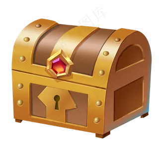 原画游戏高级宝箱,免抠元素