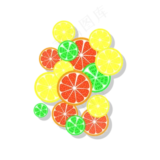 矢量手绘免扣水果