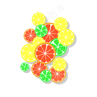 矢量手绘免扣水果