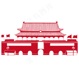 党建剪影剪影矢量图