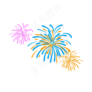 春节年货节烟花,免抠元素 春节年货节烟花,免抠元素