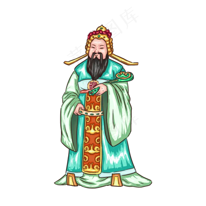 国潮新年年画(2000X2000(DPI:300))psd模版下载