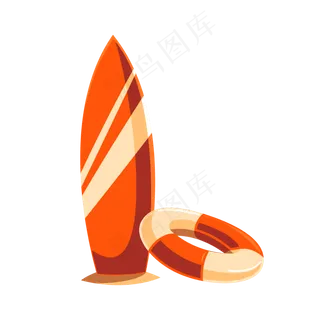 冲浪板游泳圈png