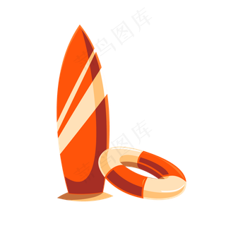 冲浪板游泳圈png