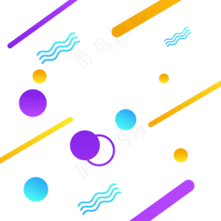 电商几何线条装饰图案