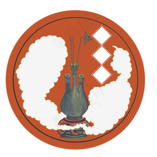 国潮复古投壶装饰边框