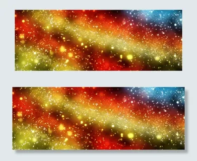 简单渐变星空星云边框