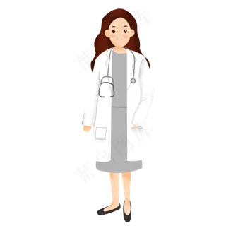 卡通医院医生设计素材