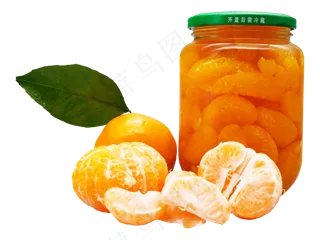 玻璃瓶橘子罐头