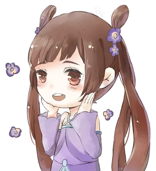 儿童节小女孩笑脸