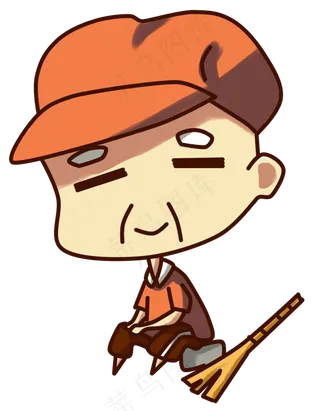 五一劳动节清洁工劳动者形象