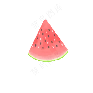 卡通手绘水彩西瓜PNG