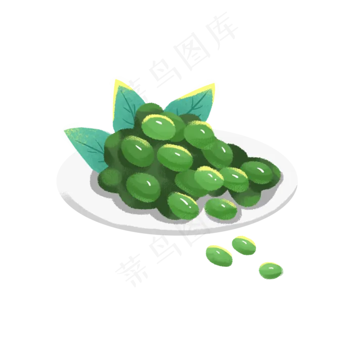 一盘绿色的葡萄(2000X2000(DPI:300))psd模版下载