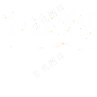 唯美满天星星星光照耀,免抠元素
