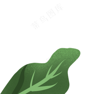 绿色水果叶子免抠图