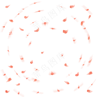 植物花瓣叶子漂浮气氛电商装饰免
