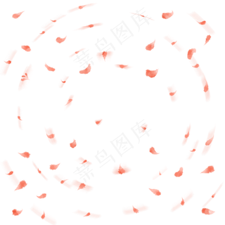 植物花瓣叶子漂浮气氛电商装饰免