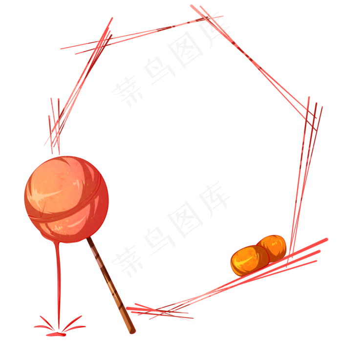 棒棒糖装饰边框
