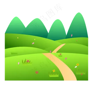 矢量免扣绿色春天,免抠元素