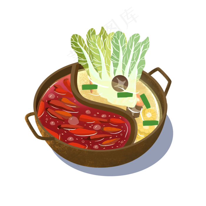 四川特色火锅美食,免抠元素
