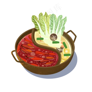 四川特色火锅美食,免抠元素