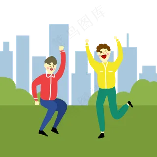 清明节孩子们开心出游