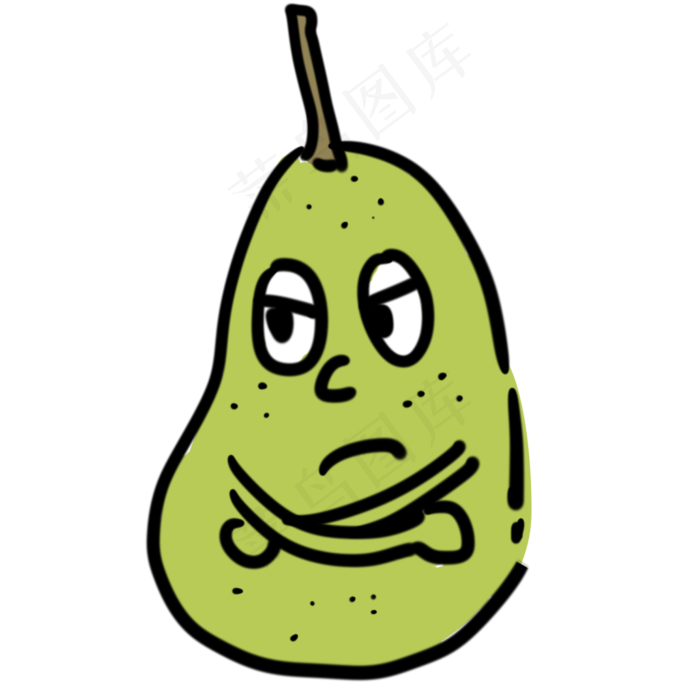 梨子装饰大自然培育甜绿色