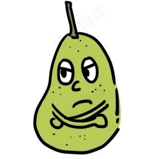 梨子装饰大自然培育甜绿色