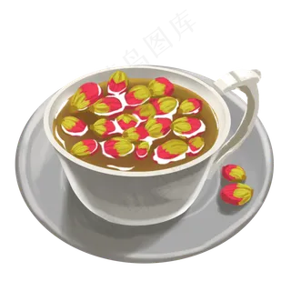 营养滋补手绘免抠元素