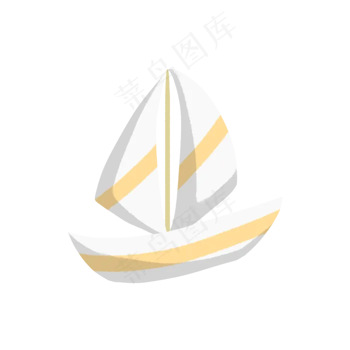 白色的帆船(2000X2000(DPI:300))psd模版下载