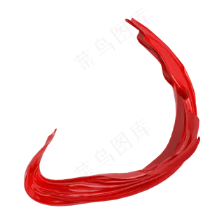 飞舞的红旗装饰