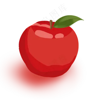 水果一个红色大苹果