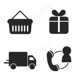 电商购物图标,免抠元素