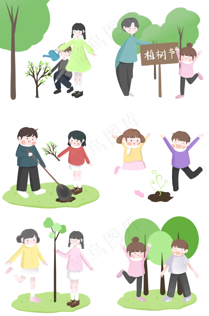 大家一起挖坑种树(2000X3020(DPI:300))psd模版下载