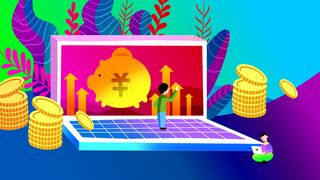 扁平风商务金融配图