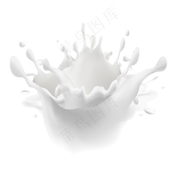 牛奶液体奶花喷溅