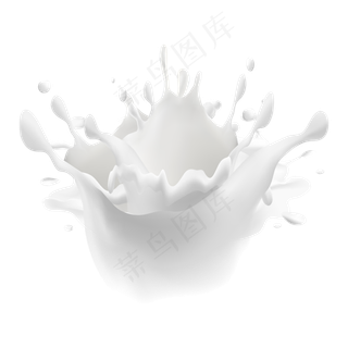牛奶液体奶花喷溅