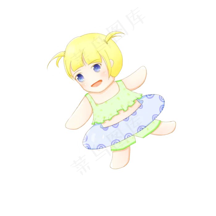 六一儿童节海边儿童PNG素材(2000*2000px 300 dpi )psd模版下载