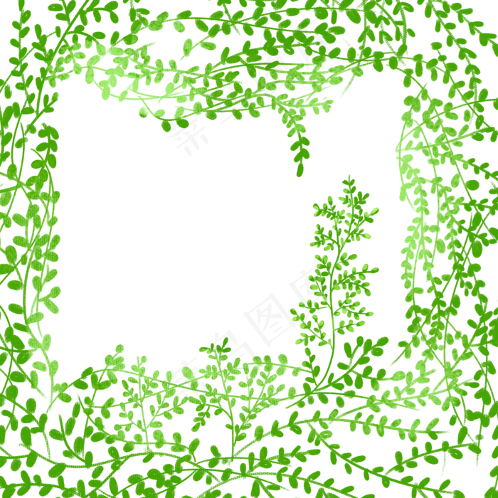 卡通植物绿叶下载(2000X2000(DPI:300))psd模版下载