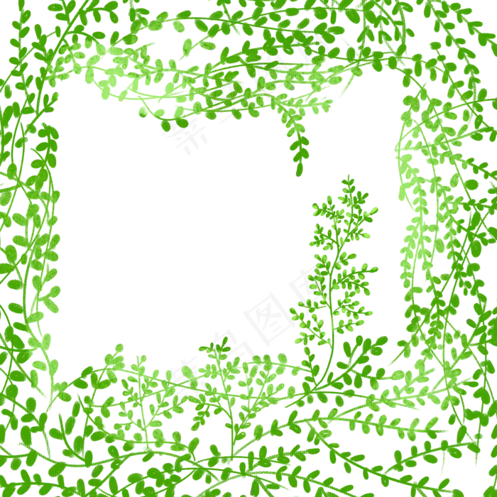 卡通植物绿叶下载(2000X2000(DPI:300))psd模版下载