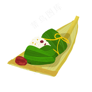 端午节两个大粽子素材