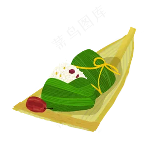 端午节两个大粽子素材