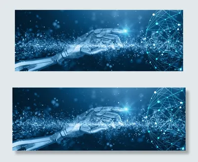 科技机器人手商务banner 科技机器人手商务banner