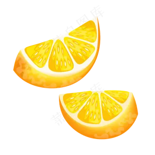 卡通橙子片矢量素材