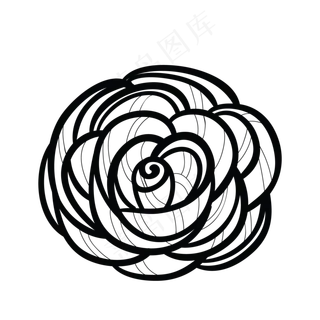 玫瑰花朵简笔花朵