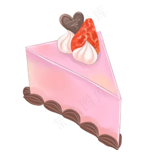 可爱粉色儿童蛋糕甜点